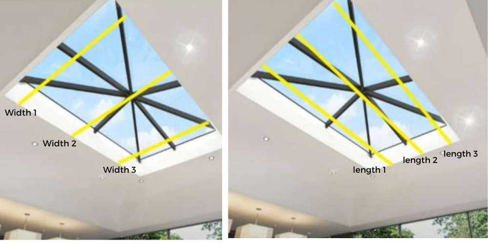 How To Measure For Roof Lantern Blinds