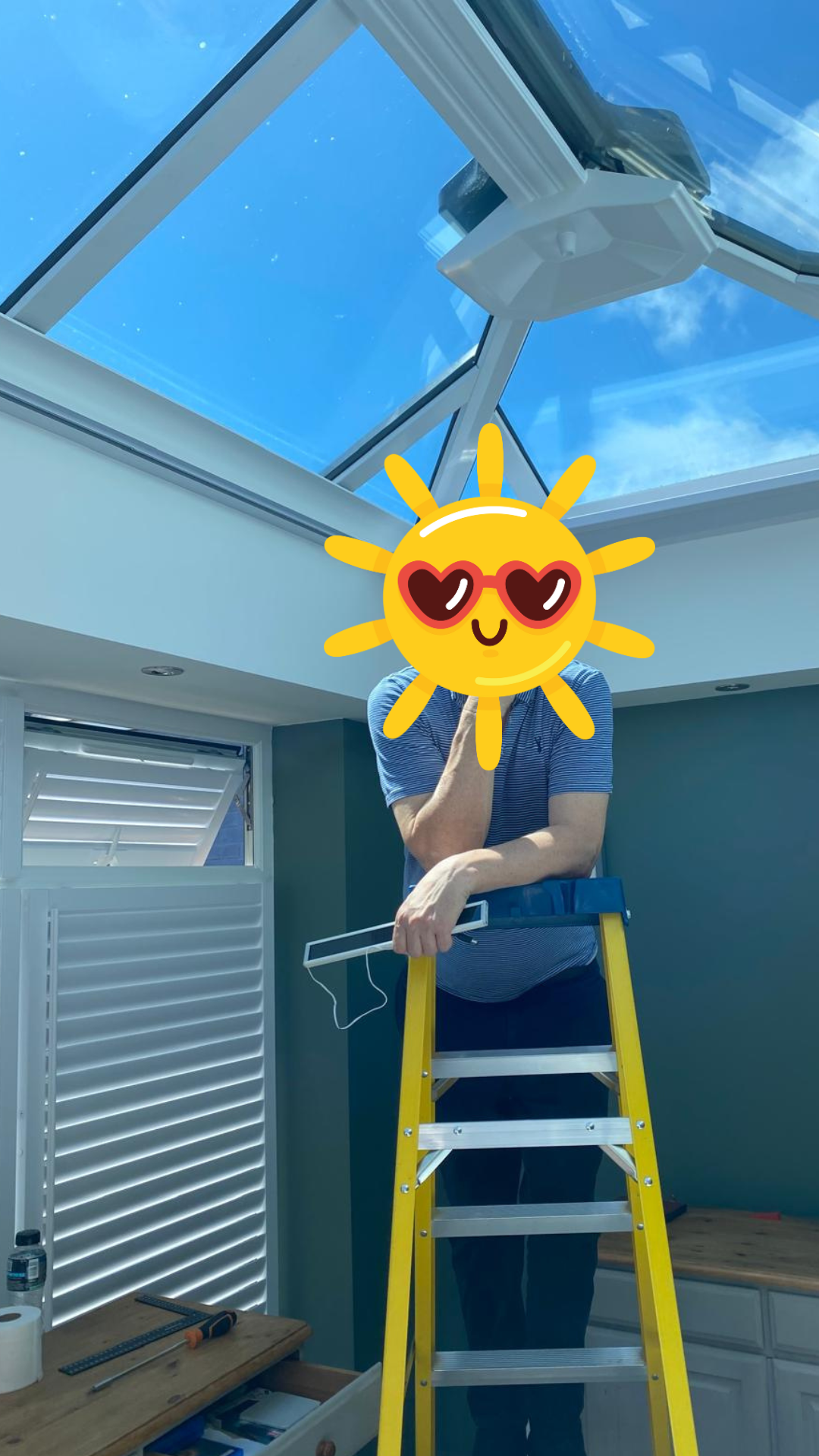 Solar Panel Roof Lantern Blind