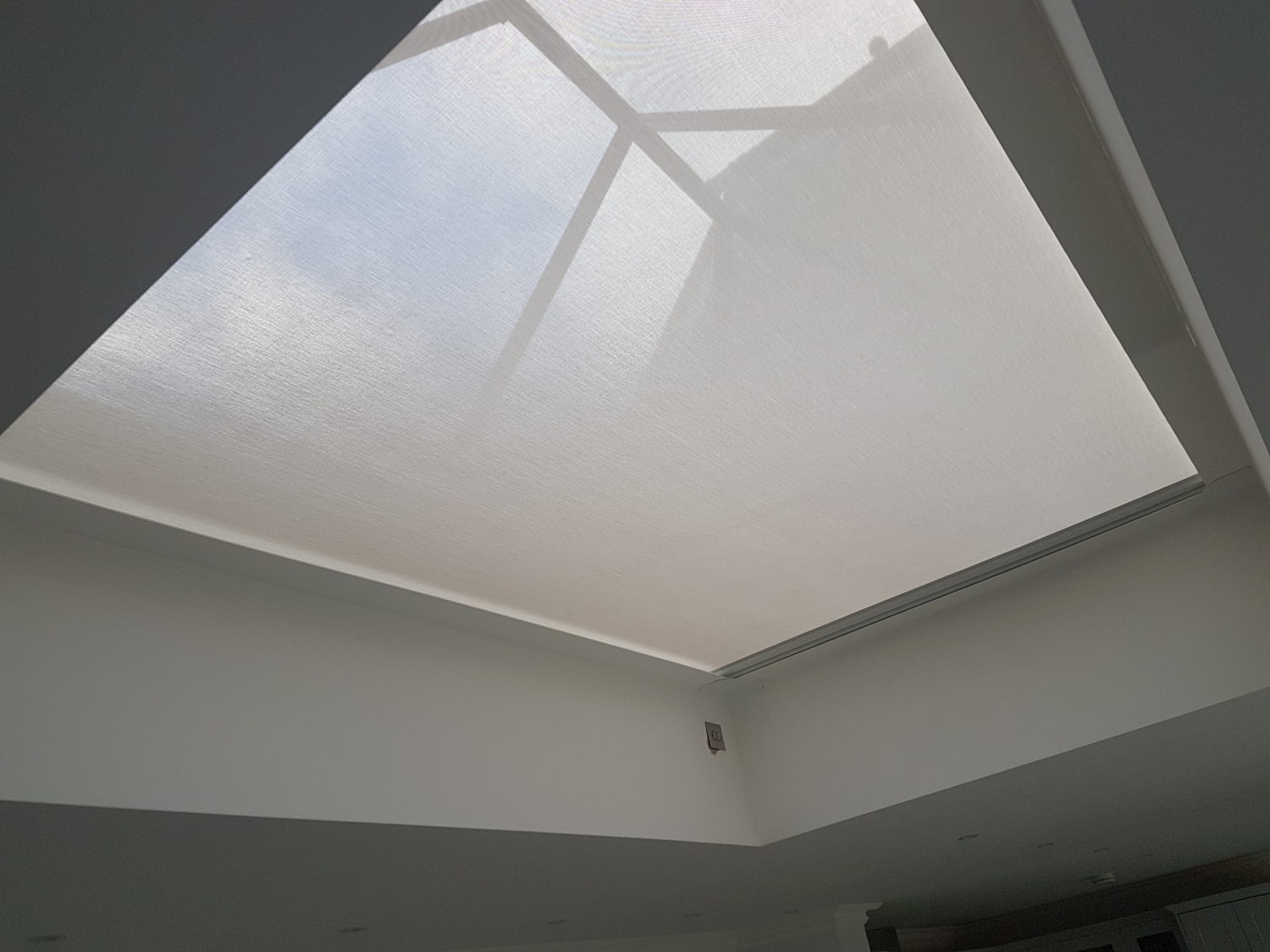 Roof Lantern Blind for orangery in Antiglare fabric