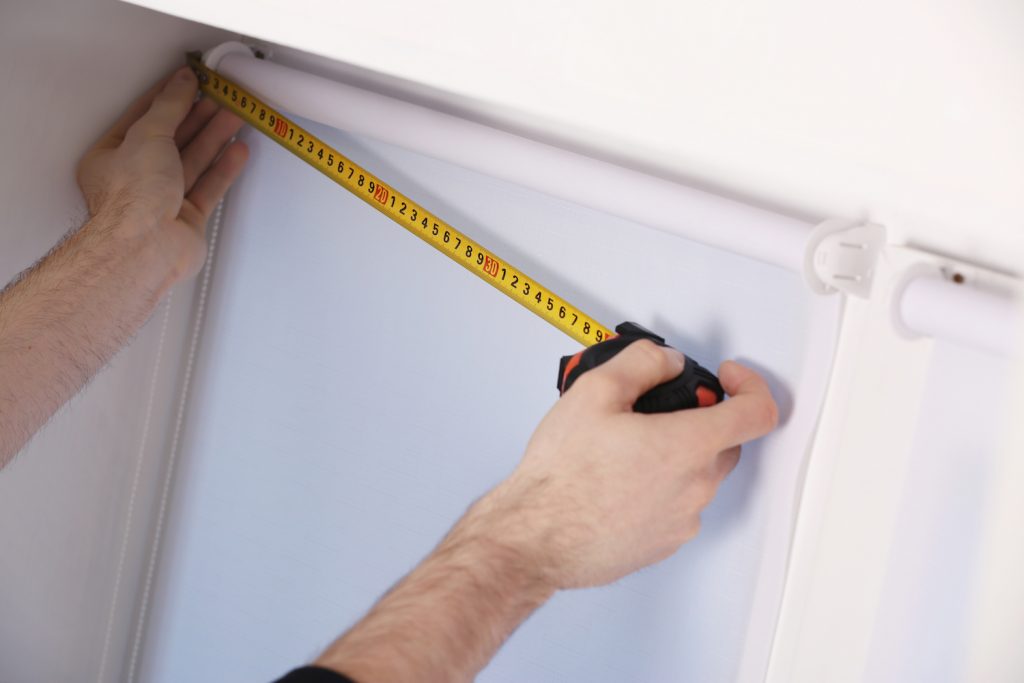 Installing blinds yourself with tape measure