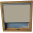Hessian Rooflite Skylight Window Blinds Silver Frame Detail
