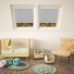 Silver Shimmer Wf Keylite Skylight Blinds