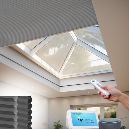 Mid Grey Electric Honeycomb Openview