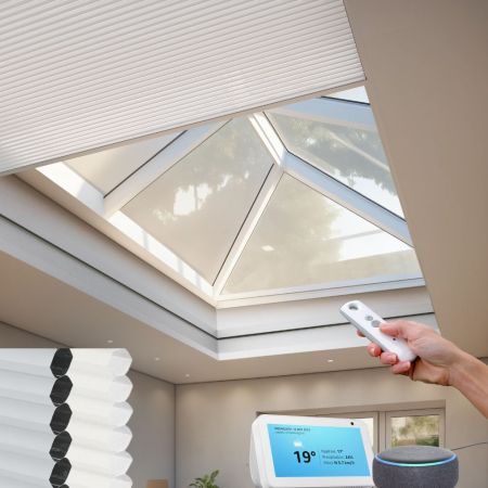 White Electric Honeycomb Openview