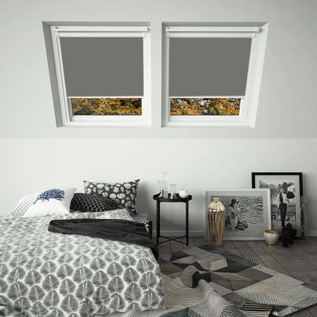Charcoal Grey Wf Keylite Skylight Blinds