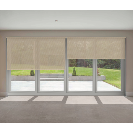 Cream Screen Bifold Door Blinds