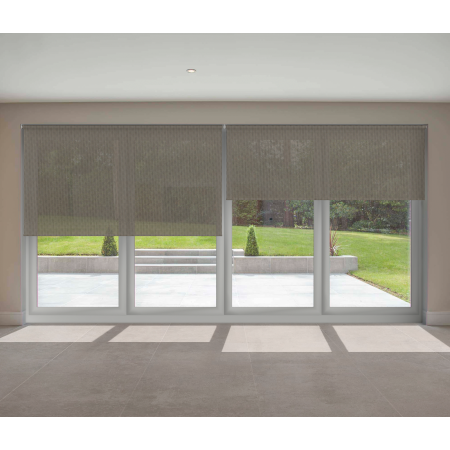 Dark Grey Screen Bifold Door Blinds