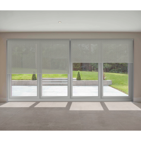 Light Grey Screen Bifold Door Blinds