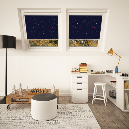 Outer Space Wf Keylite Skylight Blinds