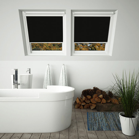 Shower Proof Black Wf Keylite Skylight Blinds