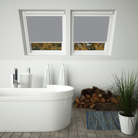 Shower Proof Grey Wf Keylite Skylight Blinds