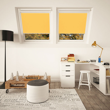 Sunflower Yellow Wf Keylite Skylight Blinds