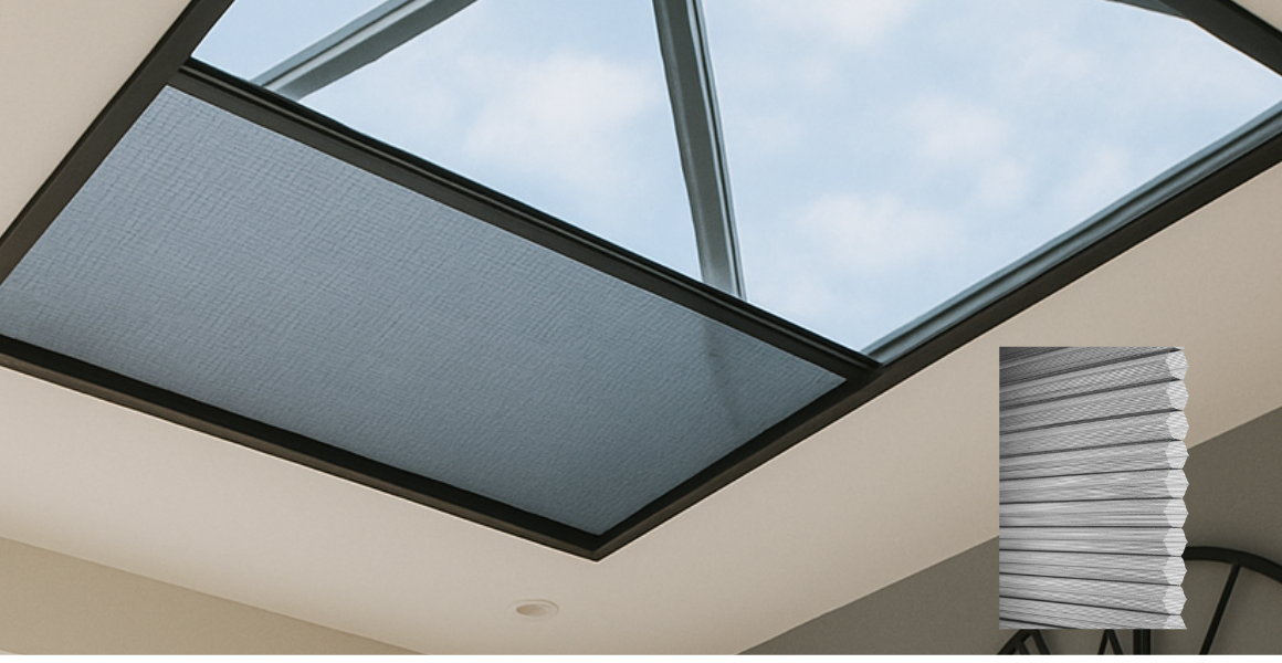 Fly Screen Blinds for Roof Lanterns & Skylights | Honeycomb OpenView